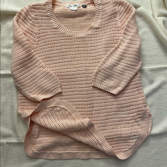 In every story- Ladies Baby Pink Cotton Knit Sweater - Picture 9 of 9